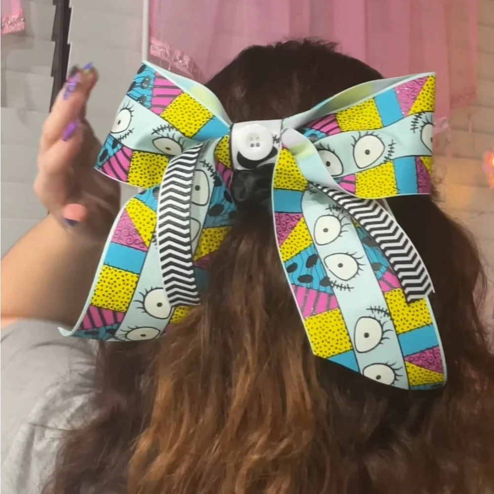 Sally Tim Burton Hair Large Bow - Picture 3 of 5